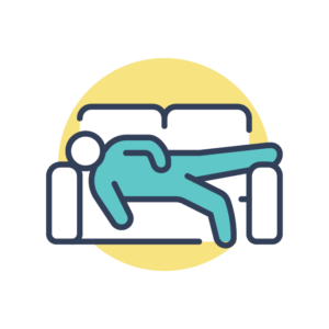 Icon of a person laying down