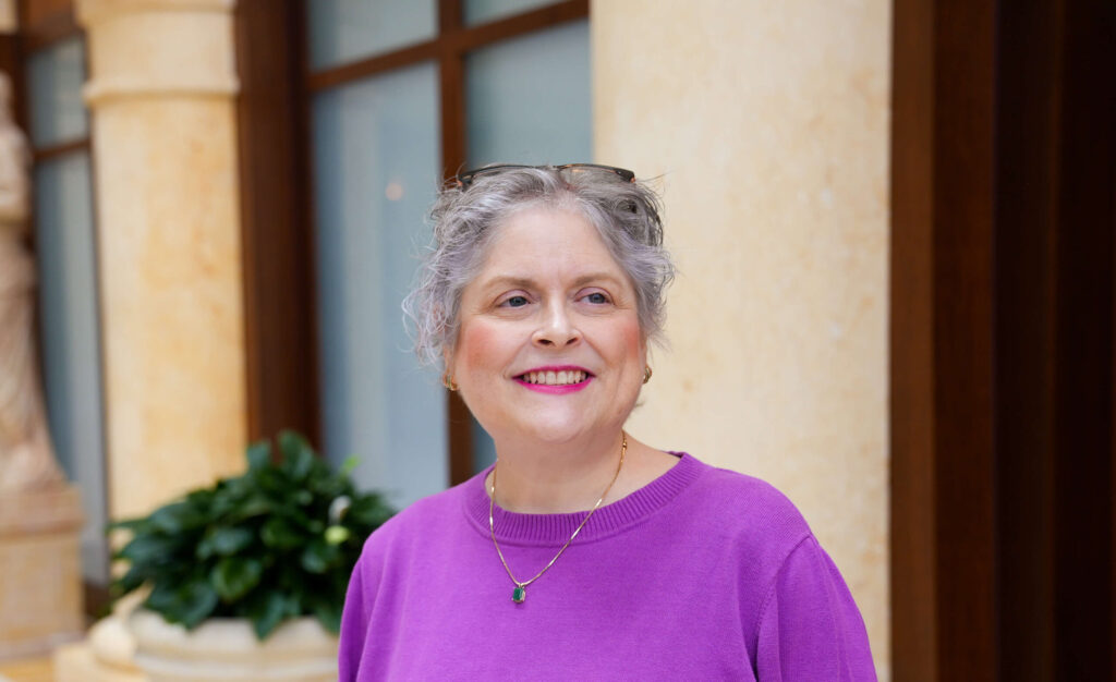 Photo of Caroline Strickland outside smiling